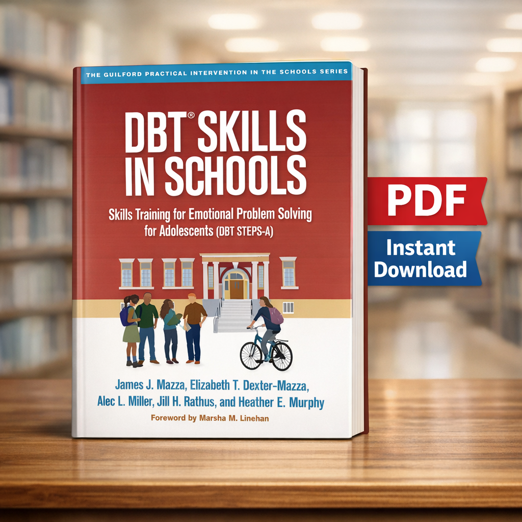 DBT Skills in Schools DBT STEPS-A emotional problem solving for adolescents book cover